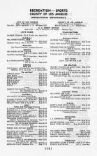 Index - Recreation Directory, Los Angeles and Los Angeles County 1949